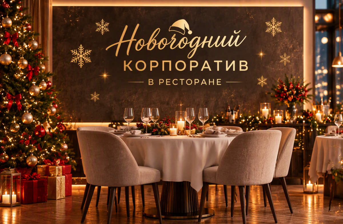 новогодний корпоратив в ресторане