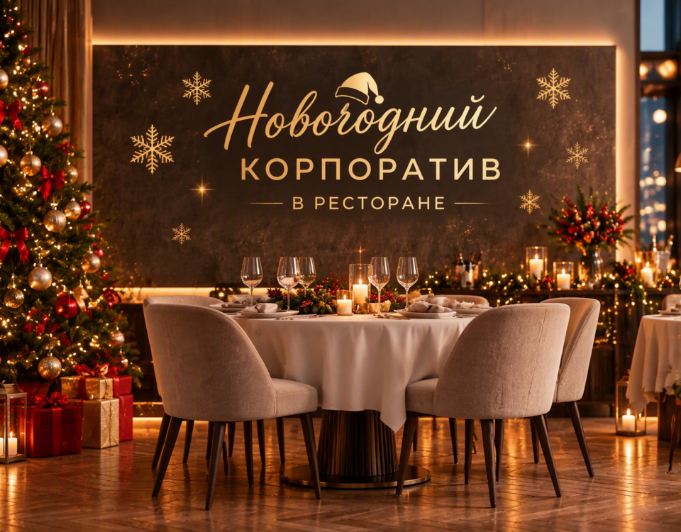 новогодний корпоратив в ресторане